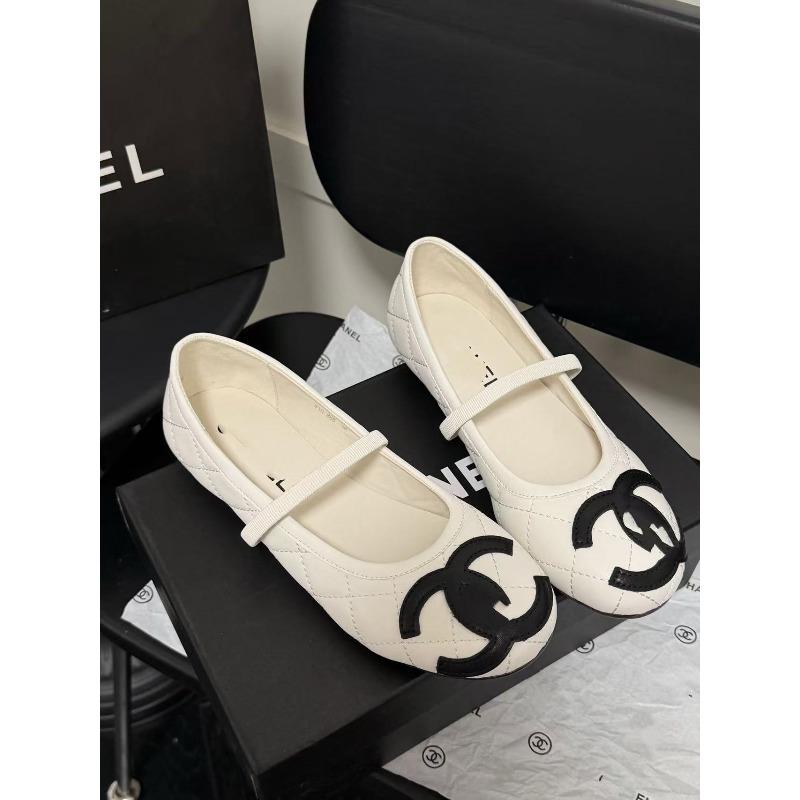 Xiaoxiang doppeltes C flache Sohle einzelne Schuhe Rautenmuster 2020 neu Sommer Ballerinas flache Öffnung flacher Boden hohe Platte