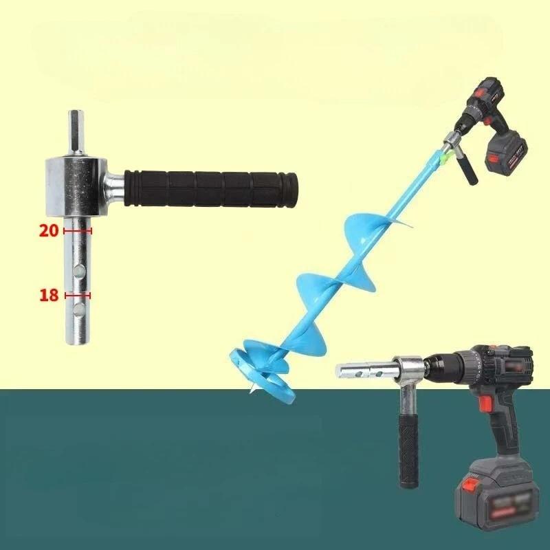 Hex Adapter Ice Auger Drill Adapter Electric Ice Drill Bit Connection Handle Adapter For 18mm And 20mm Quick-connect Couplings