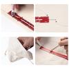 Aluminum Alloy Quilting Ruler 6Inch Metal Sliding Sewing Gauge Measuring Tool for Sewing Tailoring Quilting Hemming