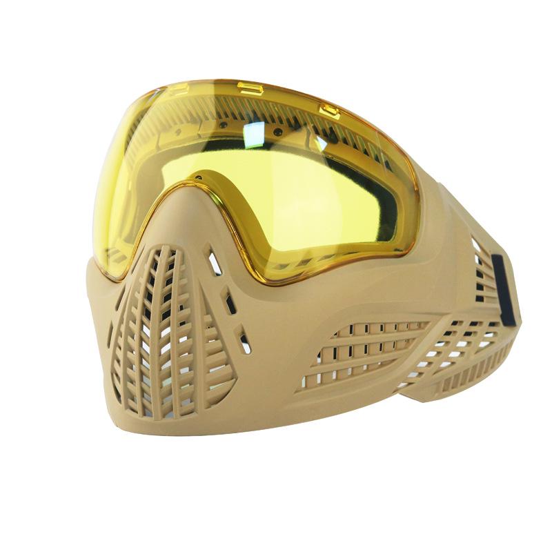 Outdoor Tactical Cycling Mask with Goggles for Self-Defense and Live-Action Play