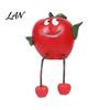 Decorative Fruit for Kitchen Resin Shelf Sitter Figurines with Flexible Dangling Legs, Whimsical Hanging Edge Statues, Cute Character Desktop