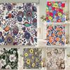 Flowers Bathroom Curtain With Hooks 3d Shower Curtains  Waterproof Print 180x240cm Polyester Cloth Bath Home Decoration Screen