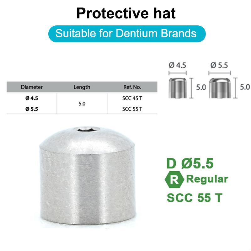 Dental Immediate Restoration Series Transfer Rod Protective Cap Right Angle Titanium Base Oral Implant Accessories