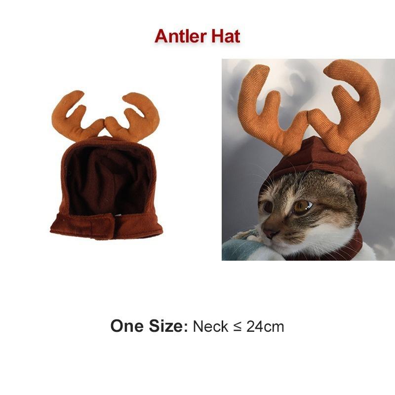 Costumi di Natale per cani e gatti domestici, divertenti costumi da Babbo Natale per cani e gatti, vestiti caldi invernali in cotone per cani, divertenti e carini