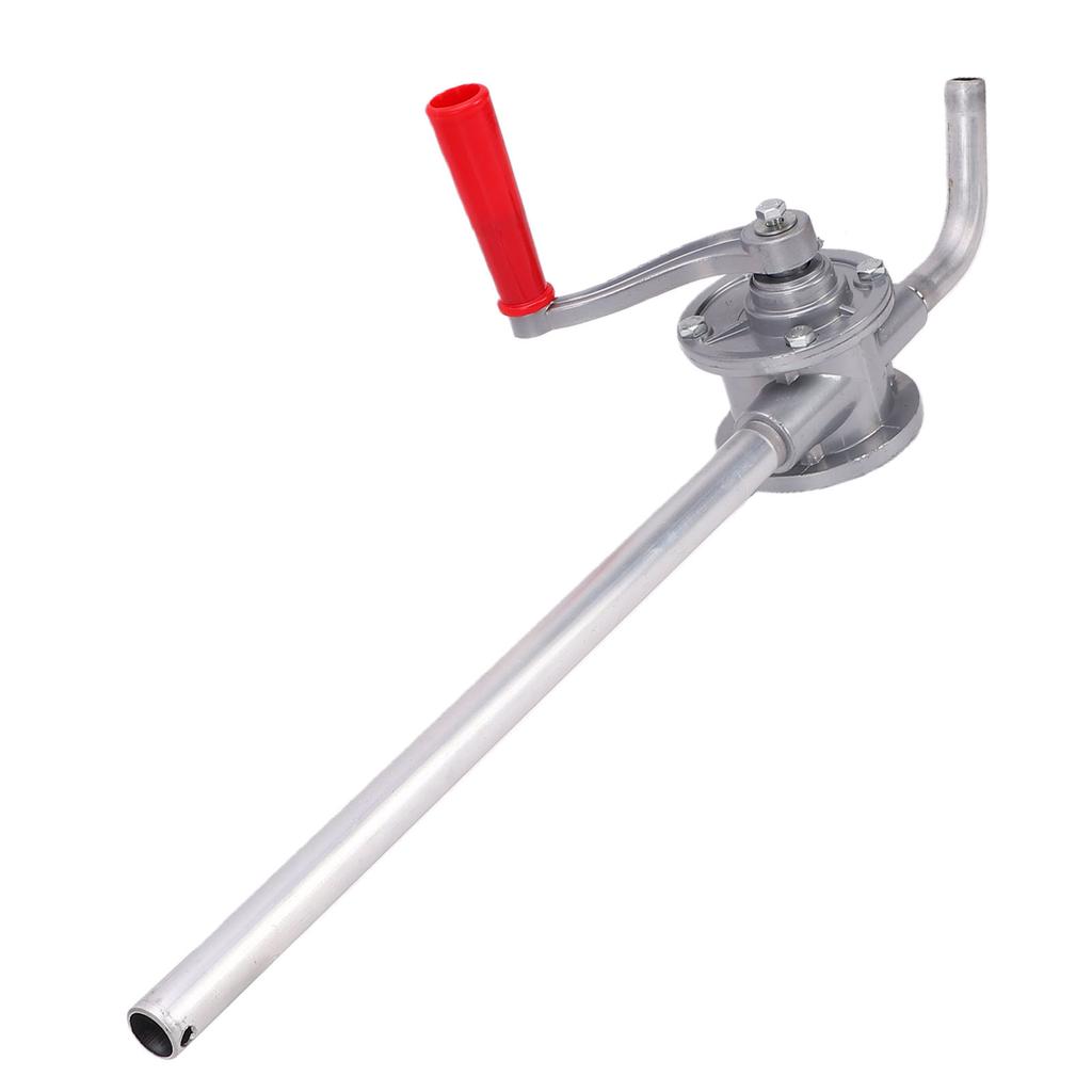 Aluminum Alloy Hand Crank Oil Pump Portable Manual Oil Transfer Drum Pump with Hose for Extracting Engine Oil and Gear