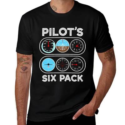 Pilot's Six Pack - Funny Pilot Gift T-Shirt Cool Dry Performance T-Shirt
