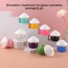 1Pcs 10Ml Portable Lip Gloss Empty Bottle Cute Mushroom Plastic Balm Container Jar Shaped Reusable Refillable Makeup Container