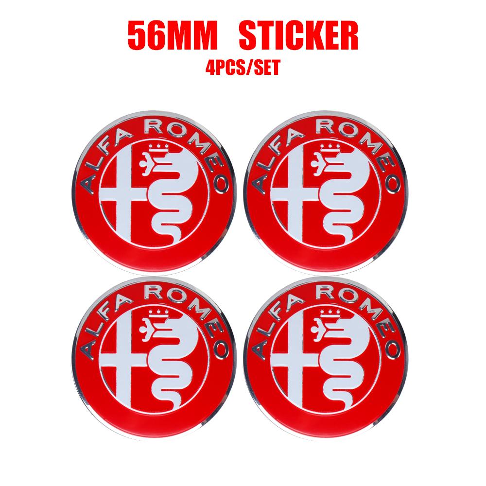 2026 Caldo Alfa Romeo 4pz 56mm Emblema Ruota Auto Alfa Romeo Decorazione Tappo Mozzo Modificato Per Alfa Romeo 159 Giulietta 147 156 Giuli