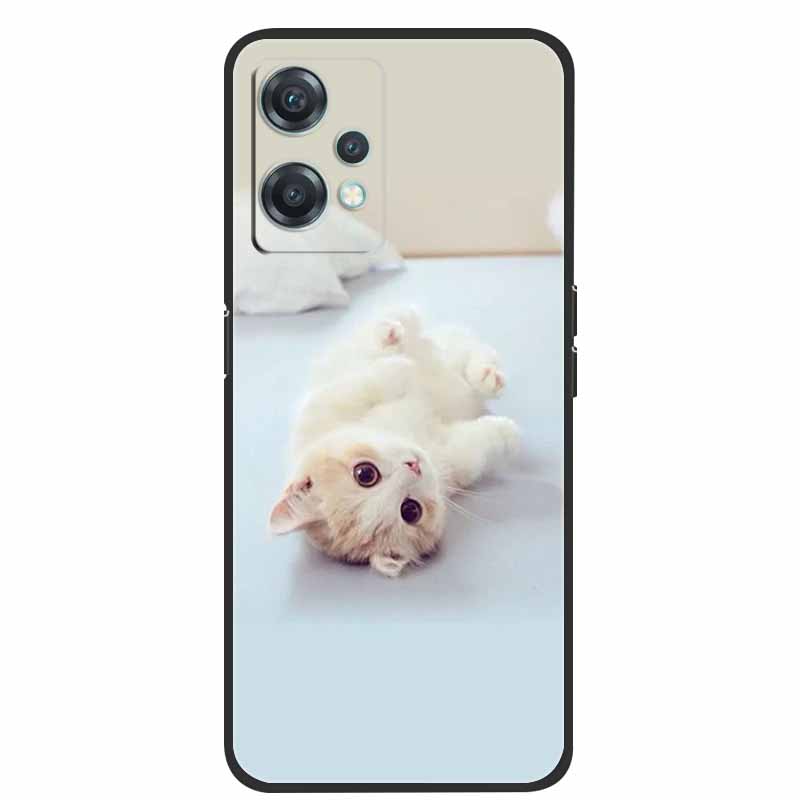 For OnePlus Nord CE 2 Lite 5G Cases Black Silicone Luxury Bumper TPU Case Cover Capa For OnePlus Nord CE 2 5G Shockproof Cases