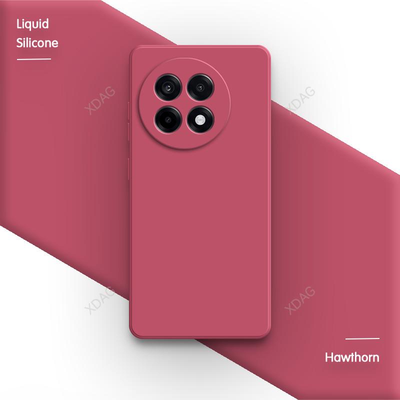 High Qualtiy Phone Case for OnePlus Ace 5 Ace5 Pro Ultra Racing 5Pro 5G Liquid Silicone Square Internal Flocking Soft Back Cover