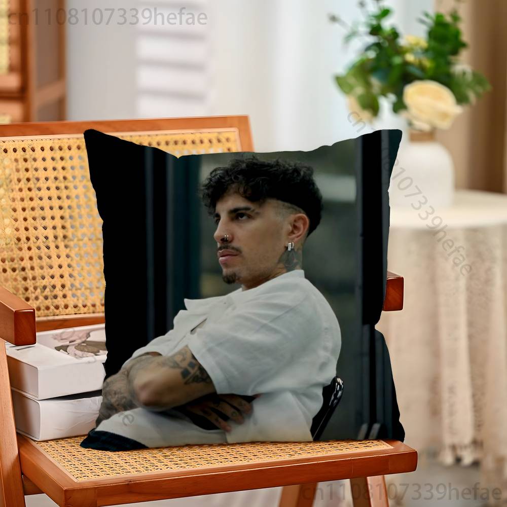 

RRauw Alejandro Rapper Pillow Cases for Bedroom Living Room Sofa Home Decor Polyester Cushion Cover with Zipper 30x30cm