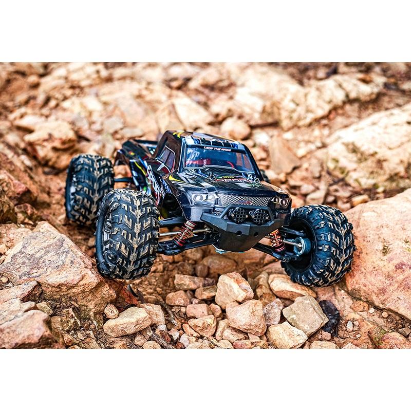 1:10 4WD Full Proportional RC Monster Truck, 45km/h High Speed 2.4G Off-Road Crawler with 7.4V Battery for Hobbyists