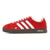 Adidas VL COURT 2.0 Scarlet Berry Red Abrasion Resistant Low top German Army Trainers Unisex Red White HQ1802(Team1274-)