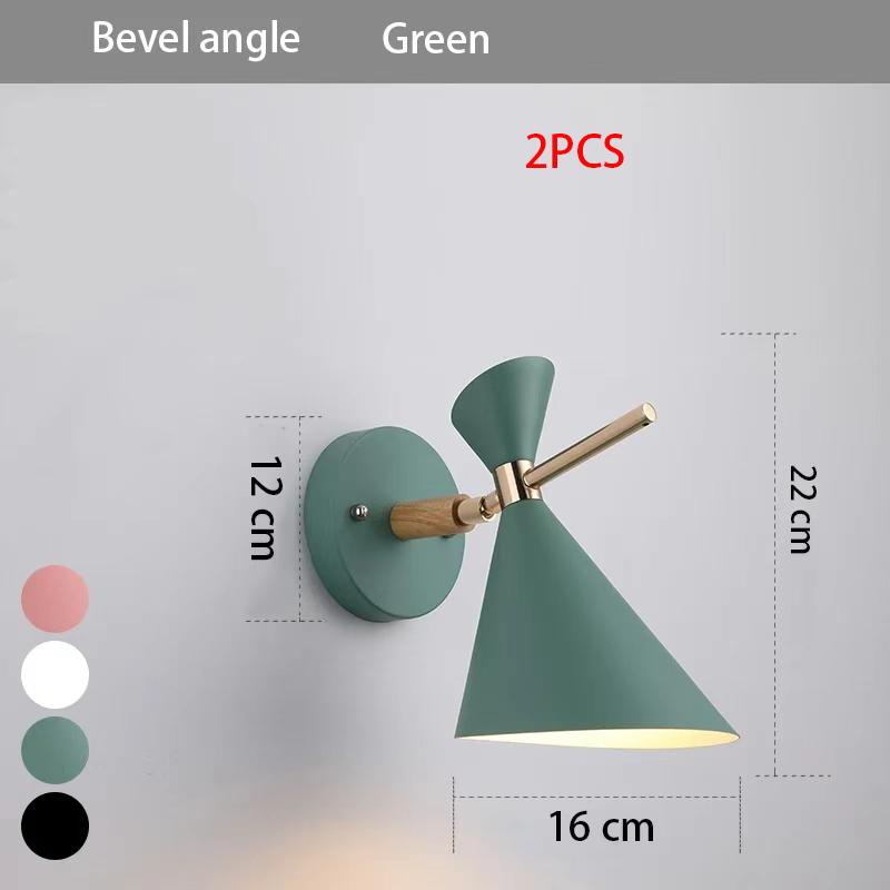 Nordic Mediterranean Minimalist Macron Living Room Dining Room Bedroom Corridor Wall Lighting LED Background Wall Lights e27