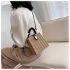 Small Box Beads Handle Straw Bag Portable Messenger Handmade Handbag Straw Bags Beach