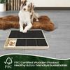 Wooden Dog Scratch Board Wear-resistant Nail Trim Pad Drawer Snack Box  Pet Grooming