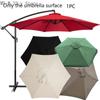 6 Ribs/8 Ribs Parasol Parasol Replacement Cloth Outdoor Patio Garden Banana Umbrella Cover Waterproof Sunshade Canopy