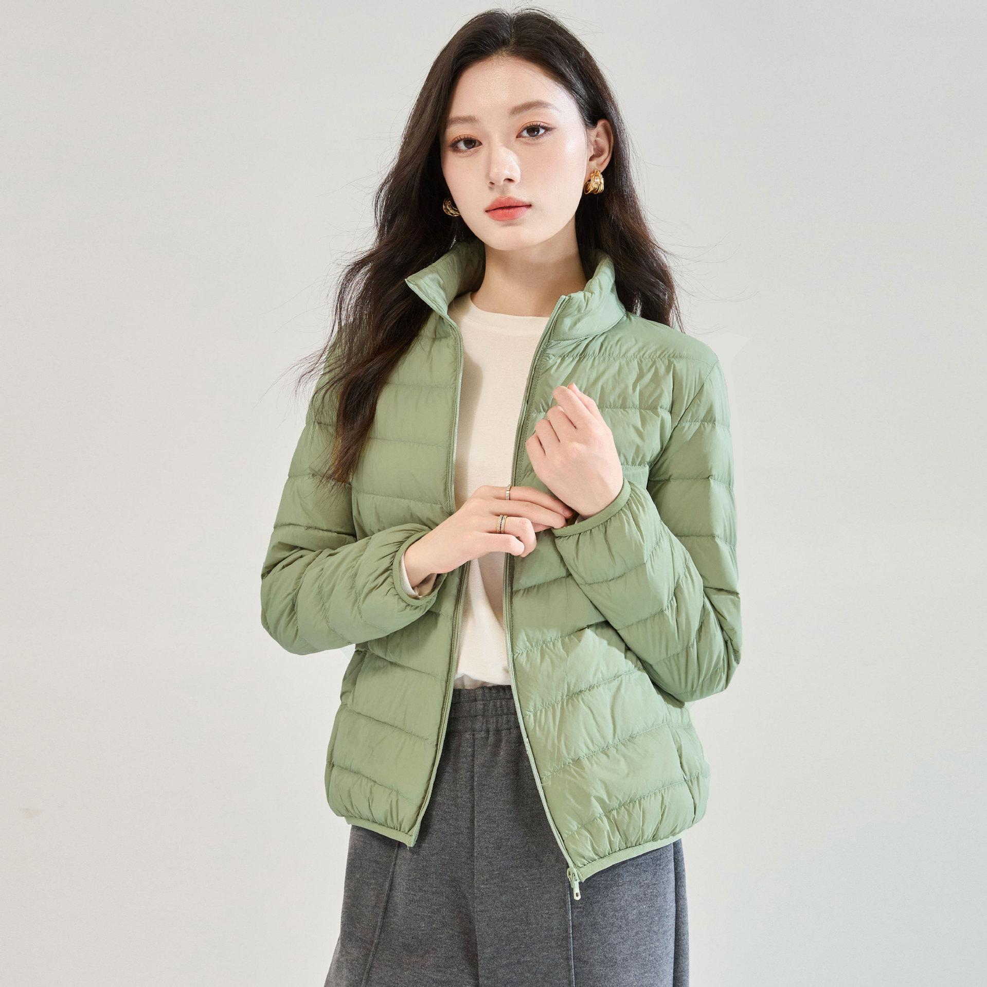 

2025 Winter Stand Collar Lightweight Down Jacket - Casual, Simple Design XXXL