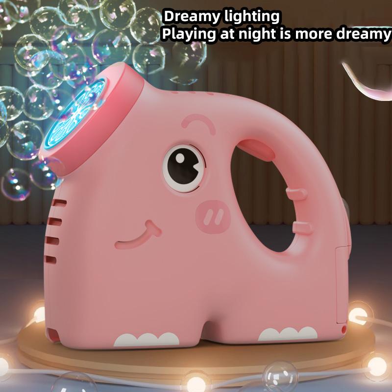 Fully Automatic Bubble Gun, Elephant Bubble Machine, Automatic Air Blower, Children'S Toy With Bubble Liquid, Suitable For Beach