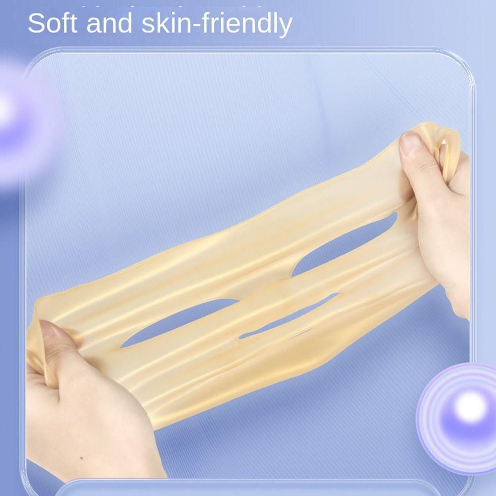 Evaporation Reusable Masks Holder 3D Silicone Face Mask Holder Gel Sheet Mask Facial Masks Cover