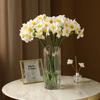DIA  Pastoral Style Narcissus Bouquet Fake Flowers Artificial Flowers Living Room Decoration Table Flowers Indoor Decoration