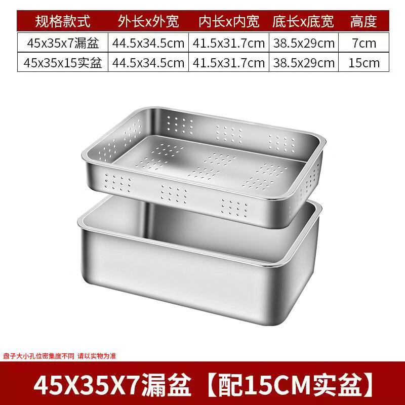 Lainuo Stainless Steel Rectangular Drain Basin