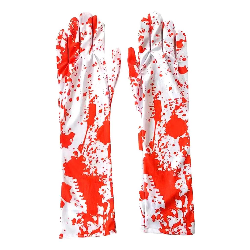 Bloody Halloween Gloves Socks Set Scary Party Costume Creepy Props Haunted House Stage Cosplay Decoration Supplies