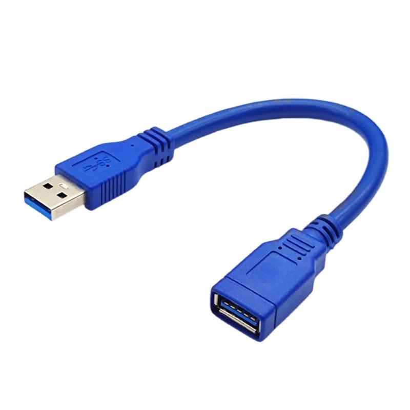 

USB 3.0 Подовжувач Кабель для передачі даних Шнур Роз єм Штекер-Гніздо Шнур для Жорсткого диска Принтера Синій