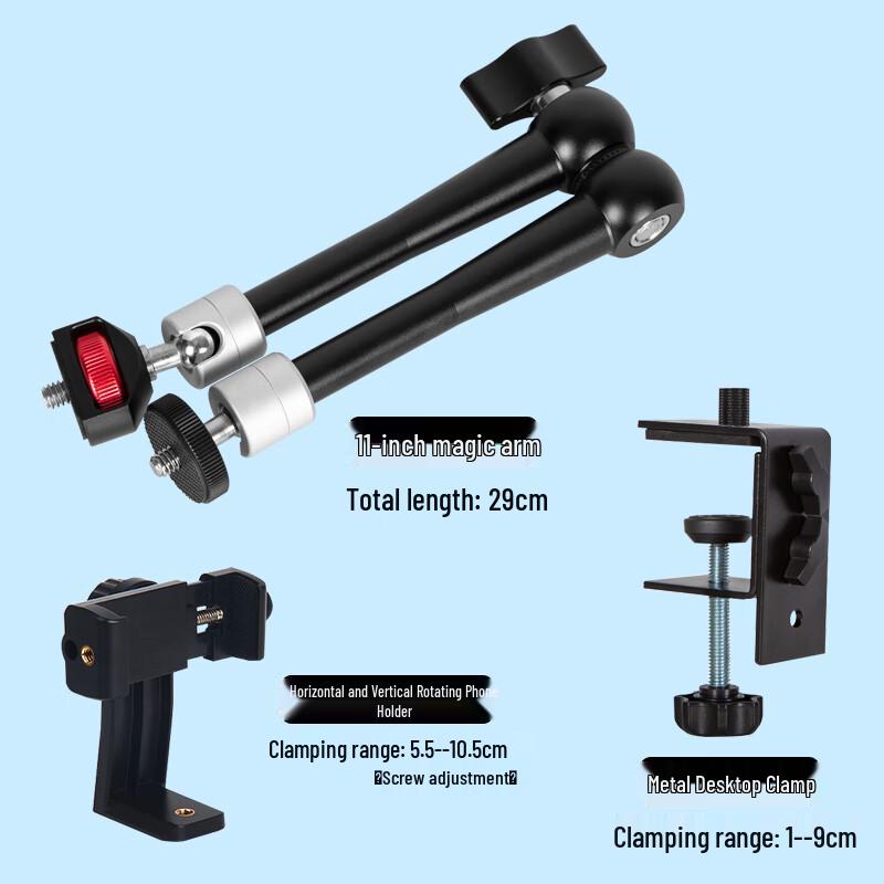 TEXIAN Portable Overhead Phone Mount with Magic Arm