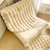 1pc Bubble Fleece Fabric Round Simple Solid Color Premium Soft Fluffy Easy To Clean Furry Warm Cute Indoor Decorative Carpet Suitable