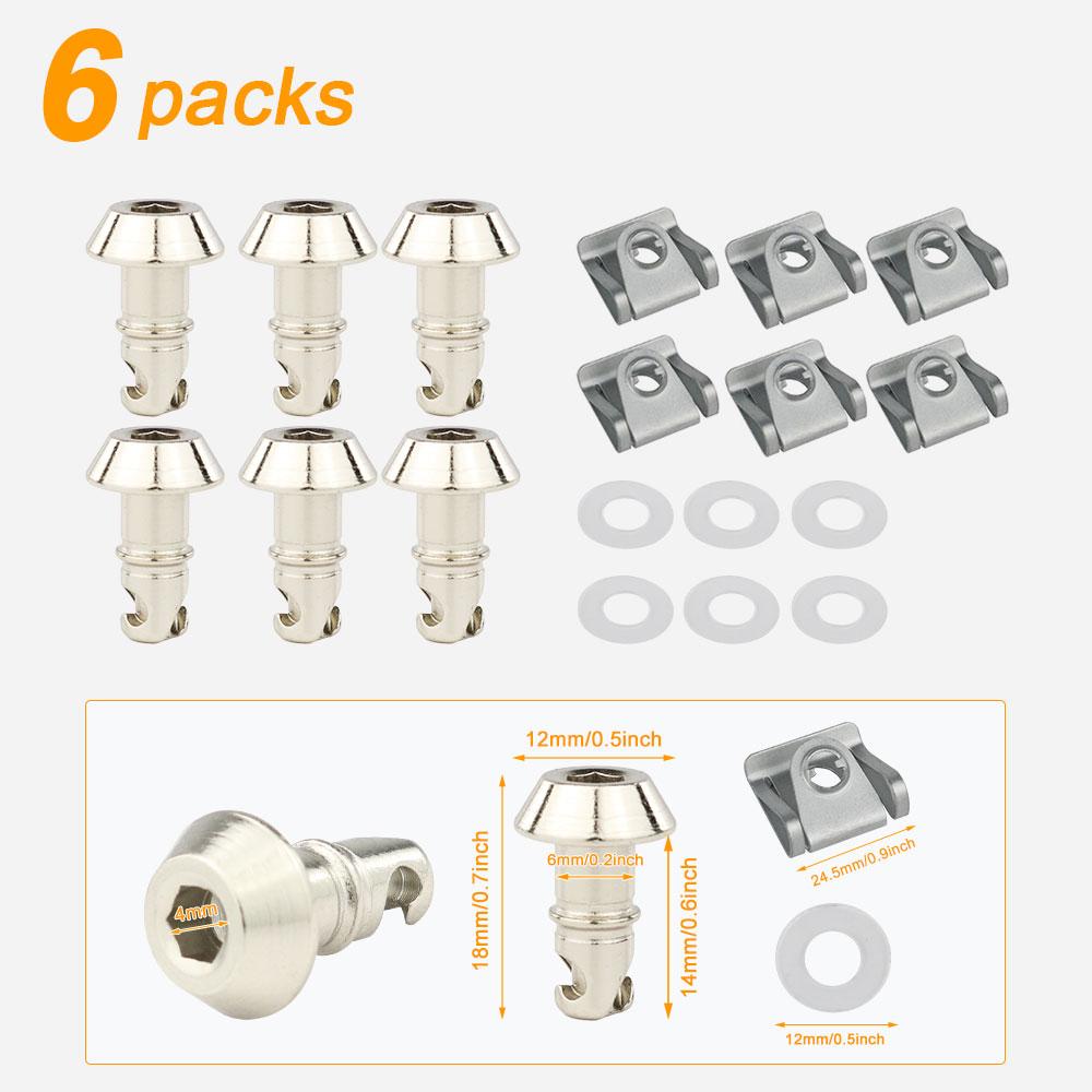 14MM 1/4 Quick Release Turn Race Fairing Fastener Universal Fit for Honda Yamaha Suzuki Kawasaki Ducati Aprilia Race Fairings
