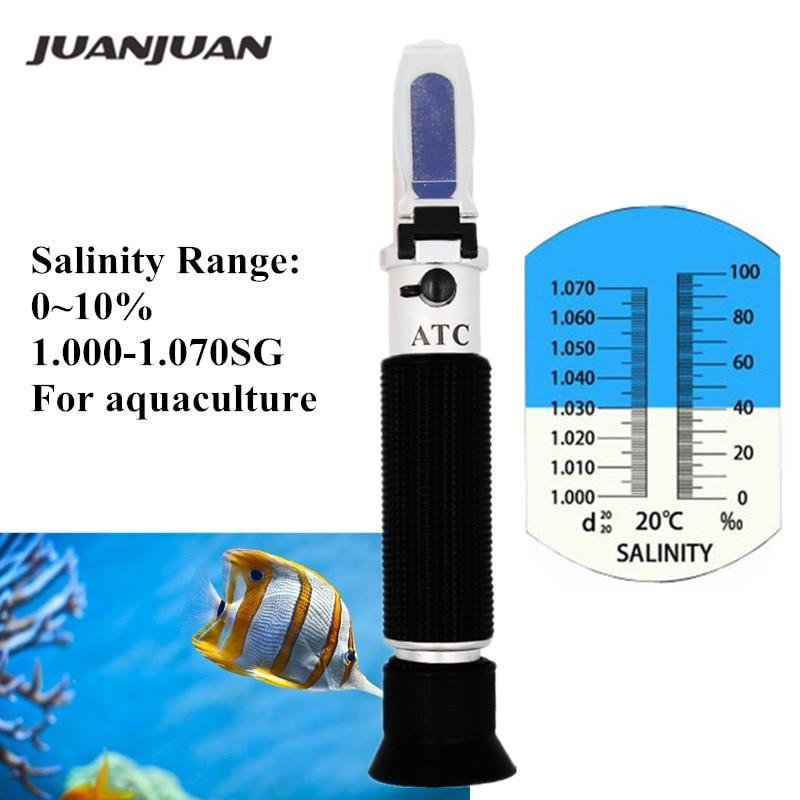 Salinity refractometer for marine aquatic products Marine aquaculture Measuring gauge of salinity for fisheries and aquaculture in freshwater Salinity refractometer for marine aquatic products Marine aquaculture Measuring gauge of salinity for fisheries and aquaculture in freshwater