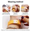 100 Pcs Disposable Paper Wristbands Fluorescent Adhesive Event Wrist Bands Party Favor ID Bracelets for Concerts Festivals