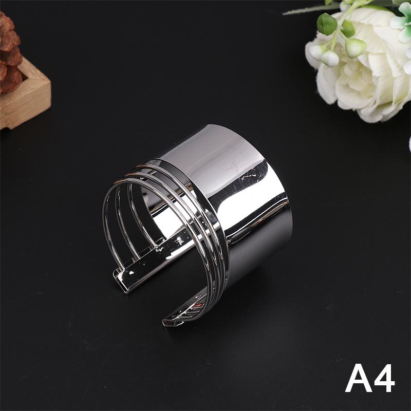 Chunky Wide Metal Bracelets For Women Open Cuff Exaggerated Cuff Bangles Trend Charm Arm Jewelry  Gifts