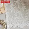 1 Stück Nuan Serie Französischer Retro Spitzen-Kurzvorhang, Rustikaler Stil, Leichter Voile-Vorhang für Wohnzimmer Küchenschrank Fenster Heimdekoration