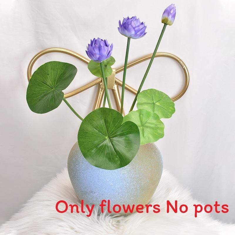 Lotus Simulated Leaves Artificial Flowers Ornament For Home Decoration Hotel