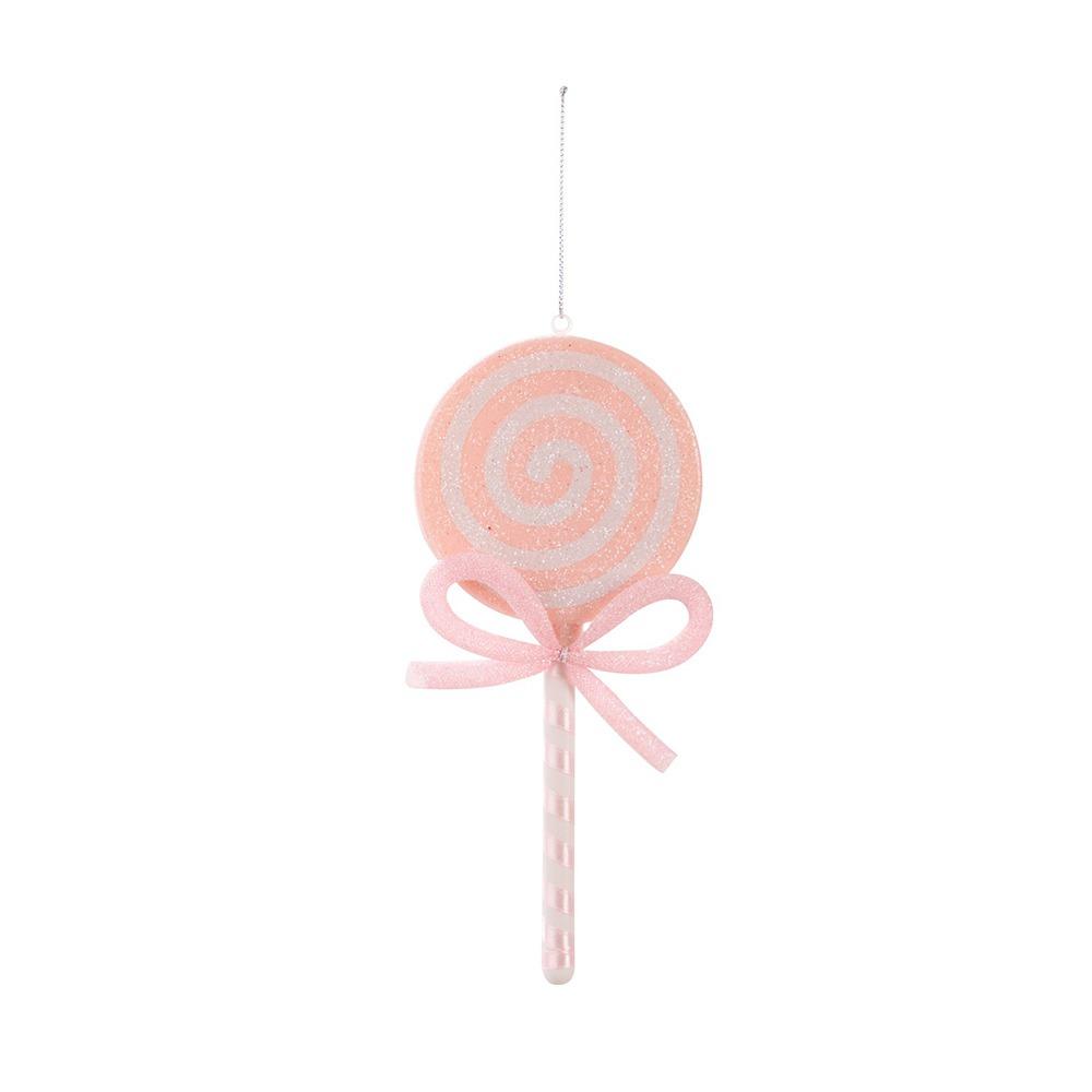Bow Simulated Lollipop Red Pink Christmas Tree Decoration  Christmas Tree