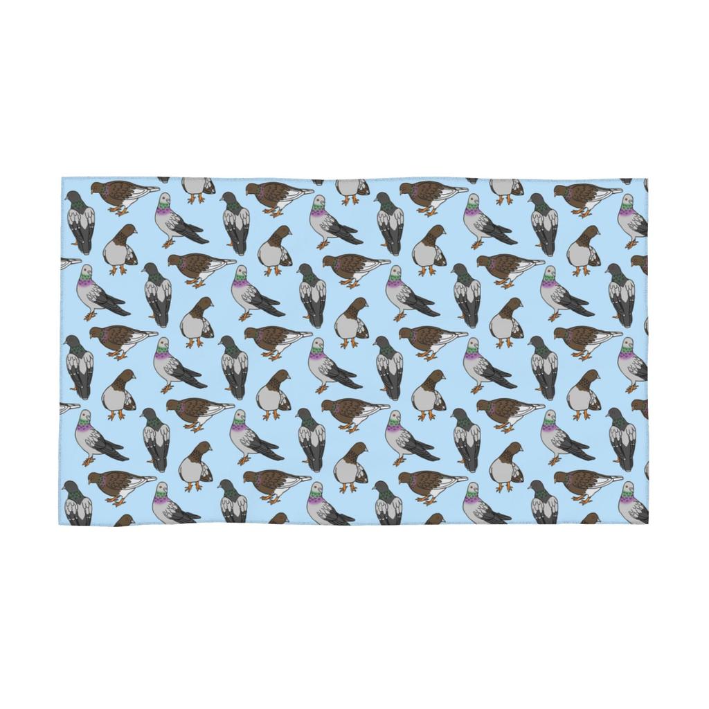 City Pigeons Soft Face Towel Quick Dry Pool Bath Cotton Towels Breathable