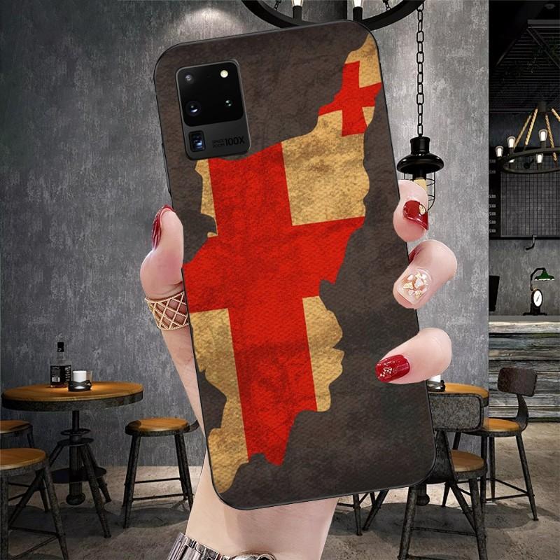 

Чехол для телефона с флагом Грузии для Samsung Galaxy S6 S7 S8 S9 S10 S21 S22 Plus, ультрамягкий черный чехол для телефона Galaxy S6 Edge