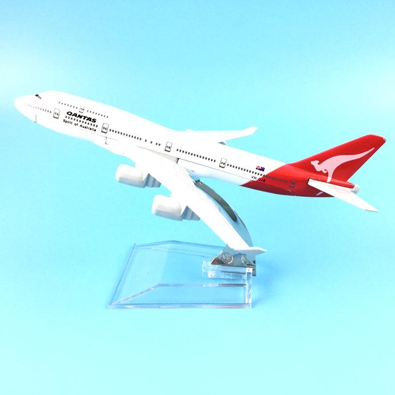 1/400 Scale 16cm Qantas Boeing 747 Airplane Model Airplane Diecast Metal Planes