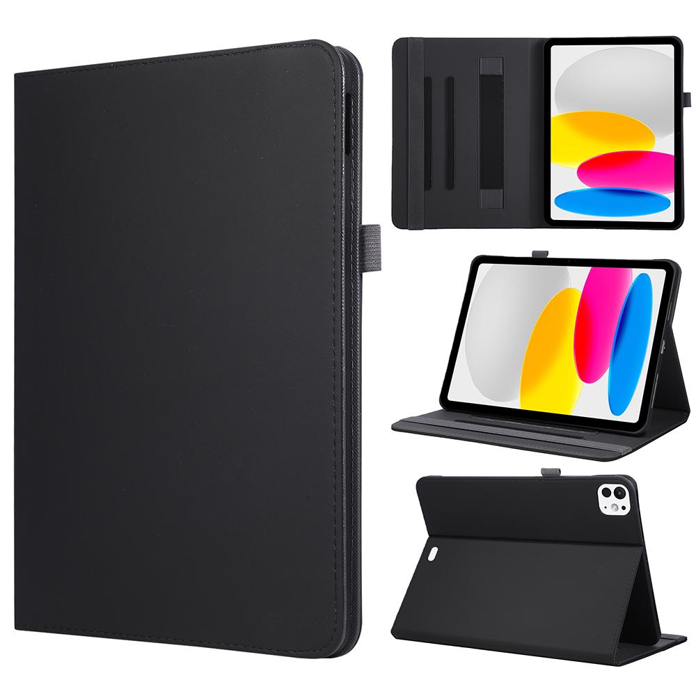 For iPad Pro 11 (2025) / (2024) Case Foldable Stand Leather Tablet Cover with Handheld Wristband