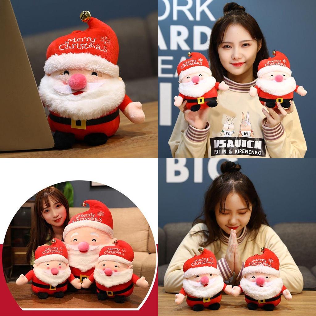 Soft And Adorable 20cm Santa Deer Plush Toy For Christmas Holiday Gifts