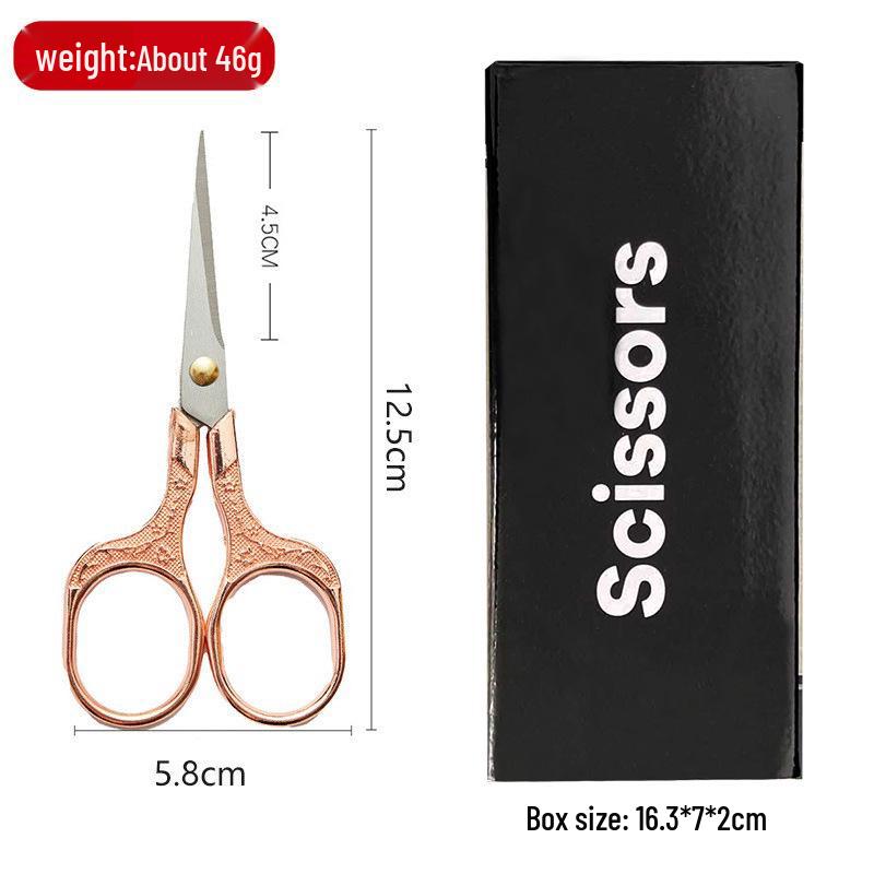 Retro Plum Blossom Embroidery Scissors – Alloy Stainless Steel for Cross Stitch and Handmade Crafts