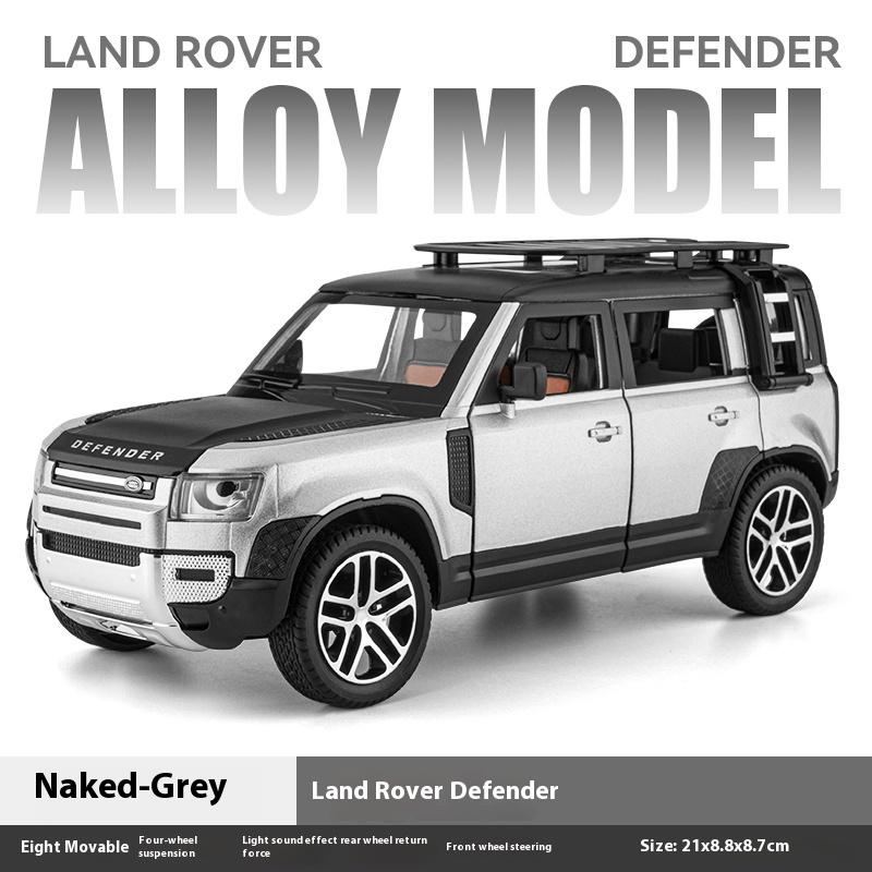 

Масштаб 1/24 Land Rover Defender Большой внедорожный внедорожник Автомобиль Гостиная Домашняя коллекция Хобби Украшение Предметы интерьера Подарочная коробка серебряный