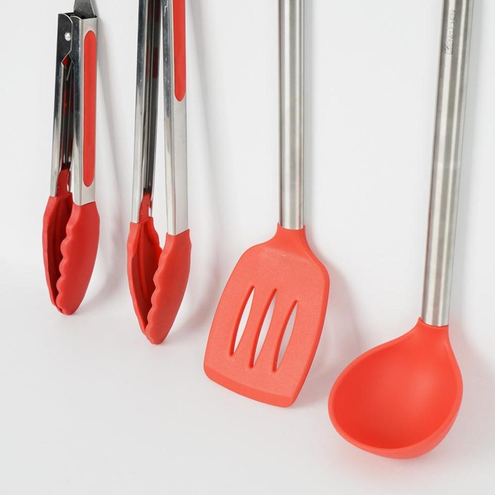 Lebhaftes Edelstahlgriff-Silikonwender