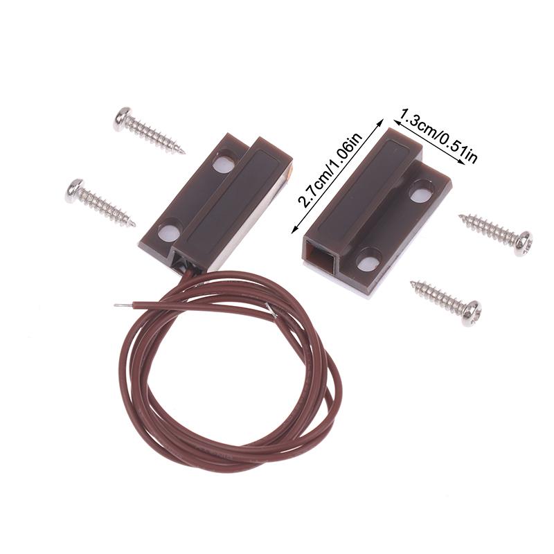 [New] MC-38A Wired Door Window Sensor Magnetic Switch NC/NO Sensor Switch For Home Alarm System Detector Reed Switch