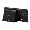 For Samsung Galaxy S23 Ultra Crossbody Phone Case Card Holder Kickstand Leather Coated TPU Mobile Cover