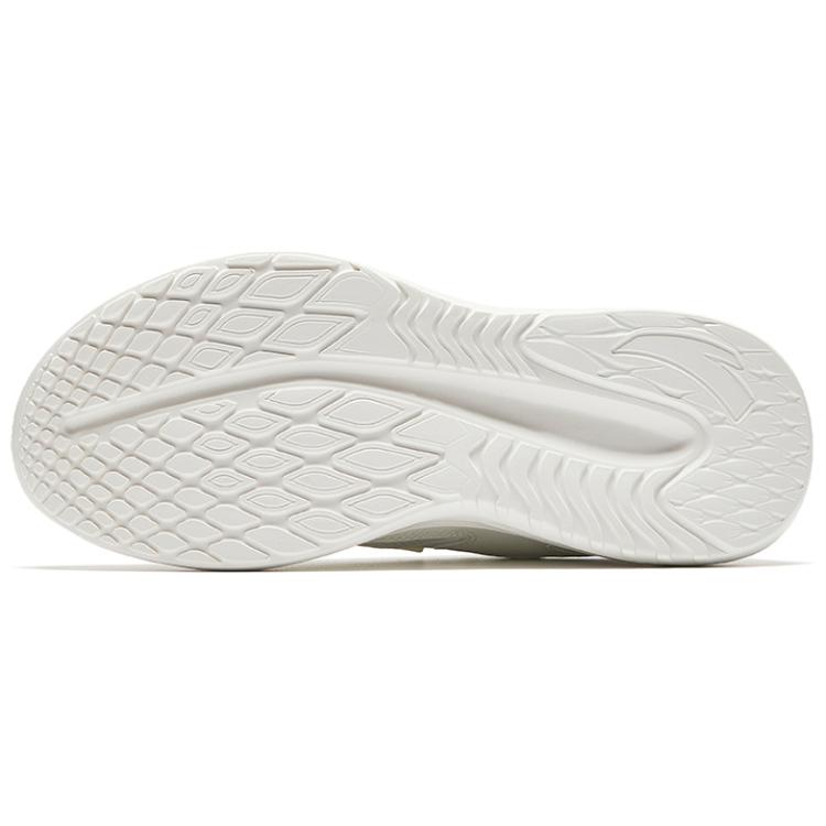 Anta Lightweight Comfortable Shock Absorbing Non-Slip Low-Top Running Shoes Women Sneaker Ivory 922435512-1
