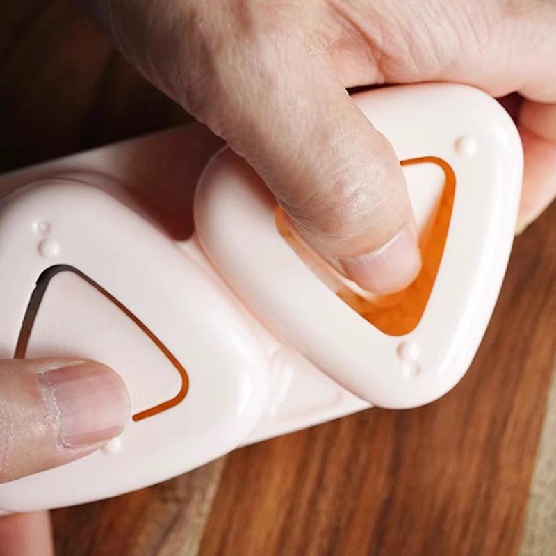 Three-Linked Onigiri Mold Triangle Sushi Mold Once Quickly Make 3Pcs Sushi Rice Ball Mold For Making And Storing Sushi