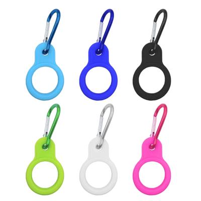 Fivela de Silicone Portátil para Garrafa de Água com Mosquetão Clipe de Cinto Alça Segura para Pendurar Garrafa Pendurador Suporte para Garrafa Esportiva